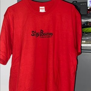 Supreme stay positive red shirt